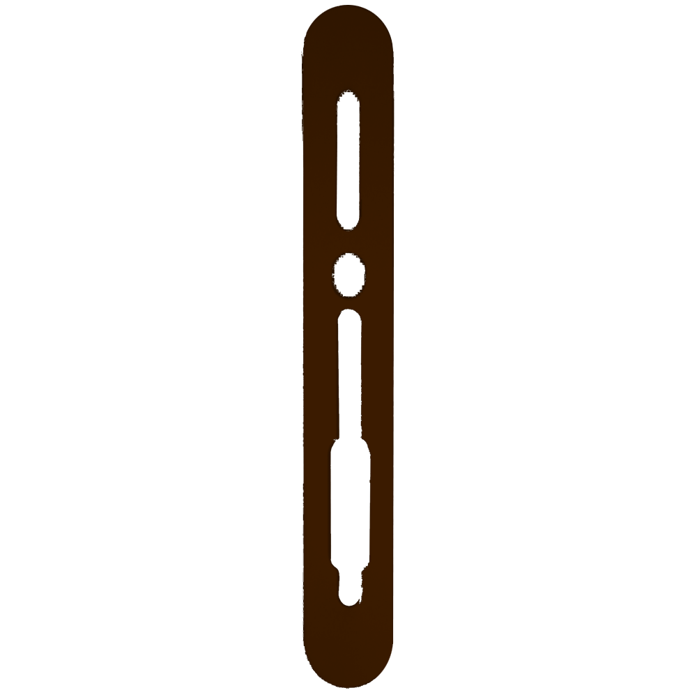 SASHSTOP Torchguard Door Handle Protector Discreet 300mm x 40mm - Long Above/Below Brown 224106