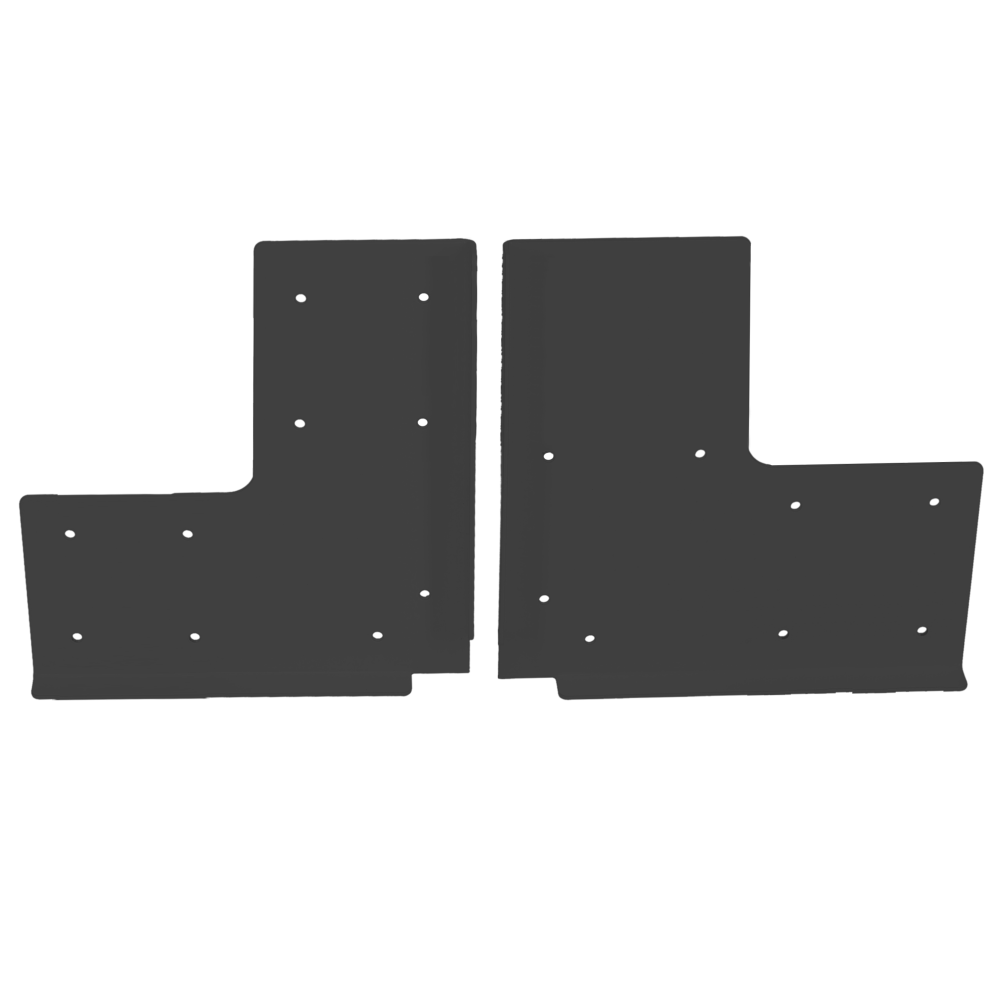 SOUBER TOOLS UPVC Corner Weld Repair Plate 200mm x 200mm (1 Pair) - 83mm Depth Anthracite