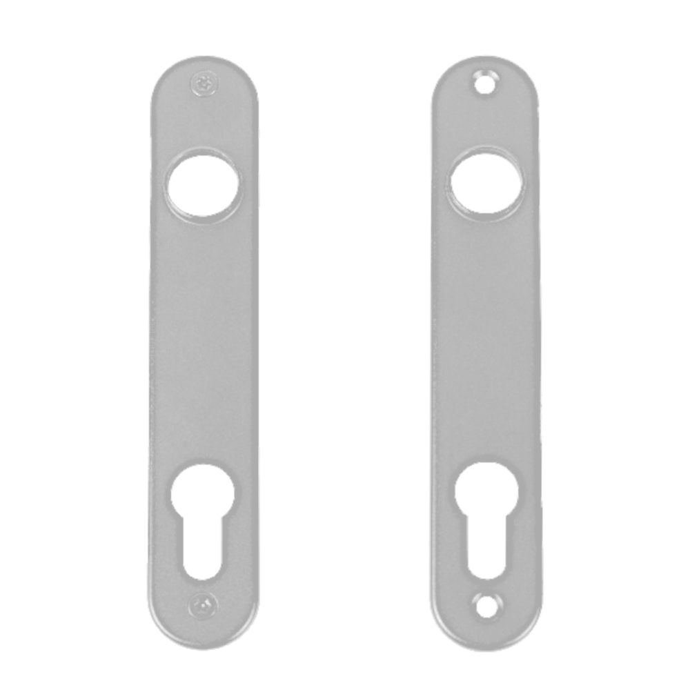 LOCINOX 3025 Pair of Escutcheons For Insert Locks - Silver
