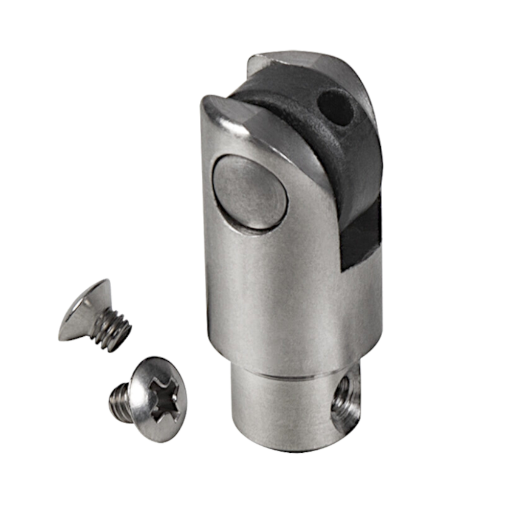 LOCINOX Adjustable Rollerball C/W 2 Screws - To Suit 60mm Profile