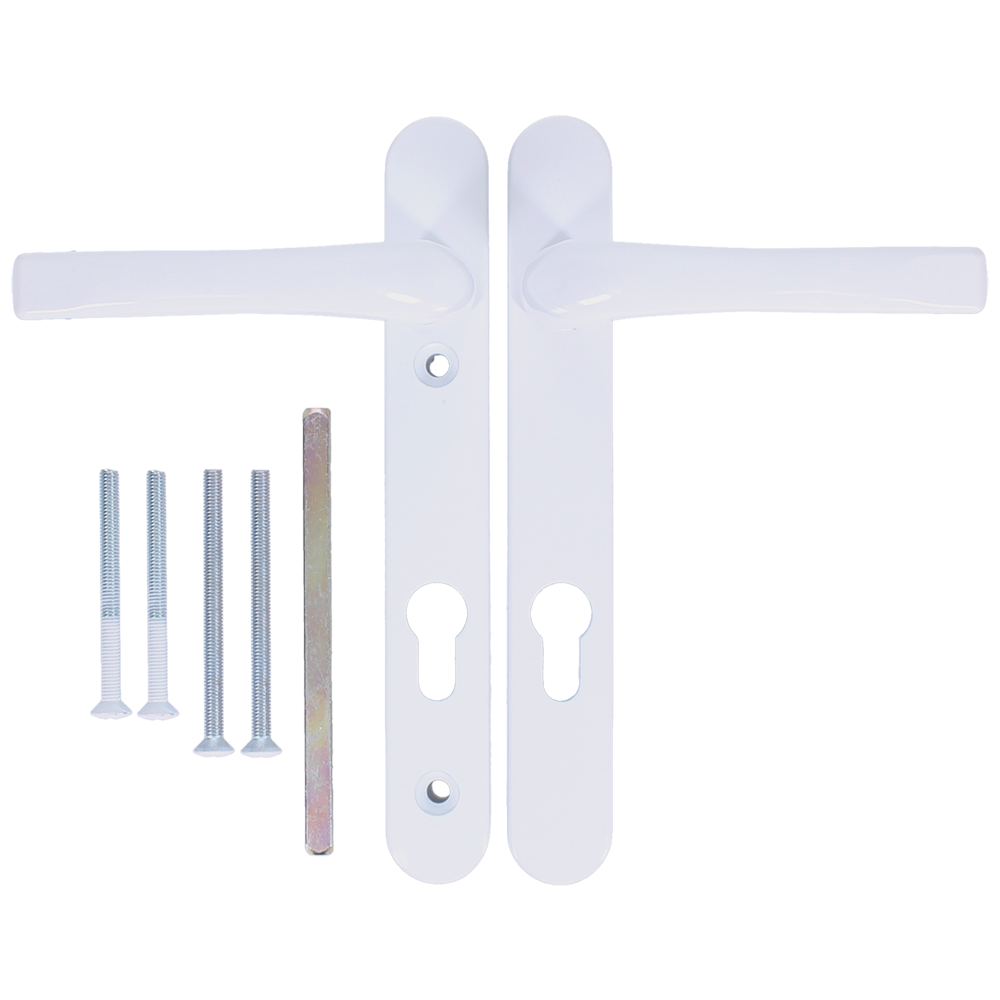 ASEC 92 Lever/Lever UPVC Furniture - 220mm Backplate