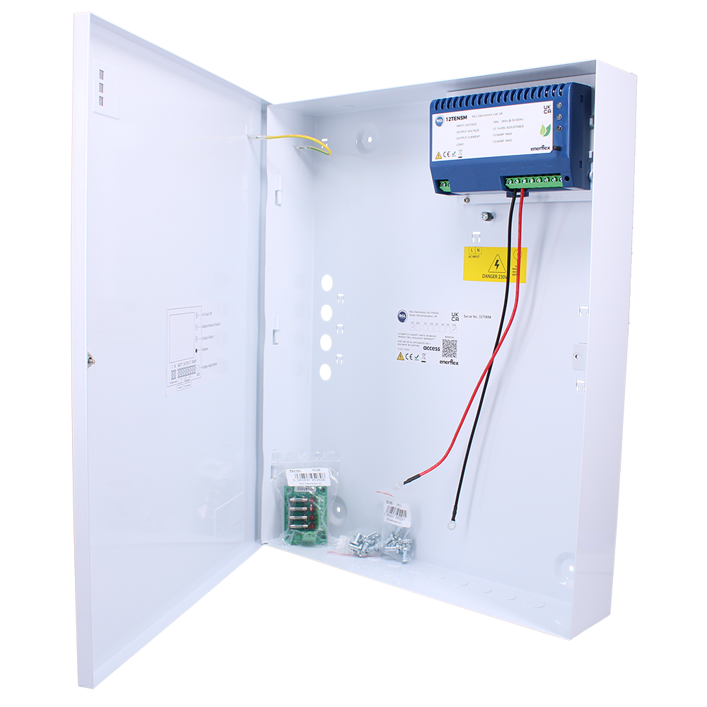 RGL Power Supply Unit (PSU) 10 Amp 12VDC Boxed With 8 Way Fused Output Module