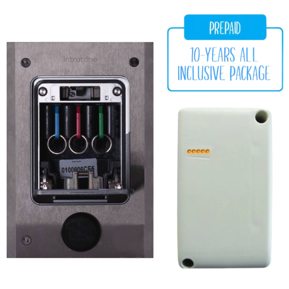 INTRATONE Intrabox Data Key Safe (02-0116), Proximity Reader (04-0104) & GPRS Transmission Module With Unlimited Data For 10 Years