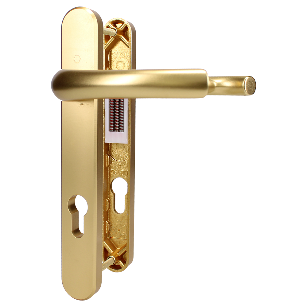 HOPPE Tokyo 92mm Door Furniture 230mm Backplate With 203mm Screw Centres - Gold