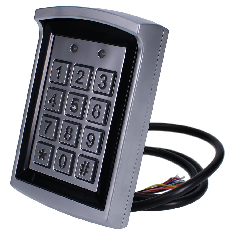 ASEC Proximity Reader & Keypad With Flying Lead - External Use - Silver (IP67 External))