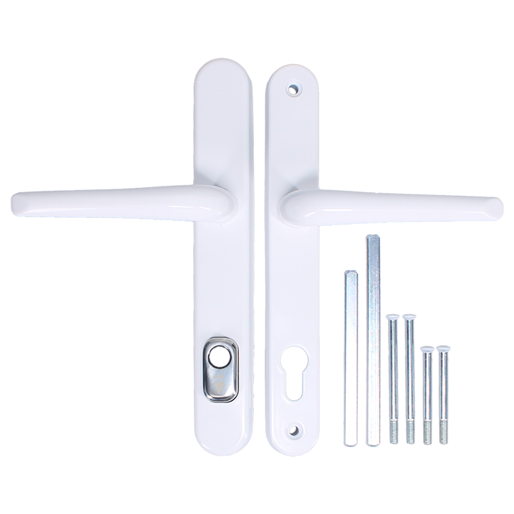 DYNAMIC TS007 2 Star Lever/Lever Security Door Handle - White