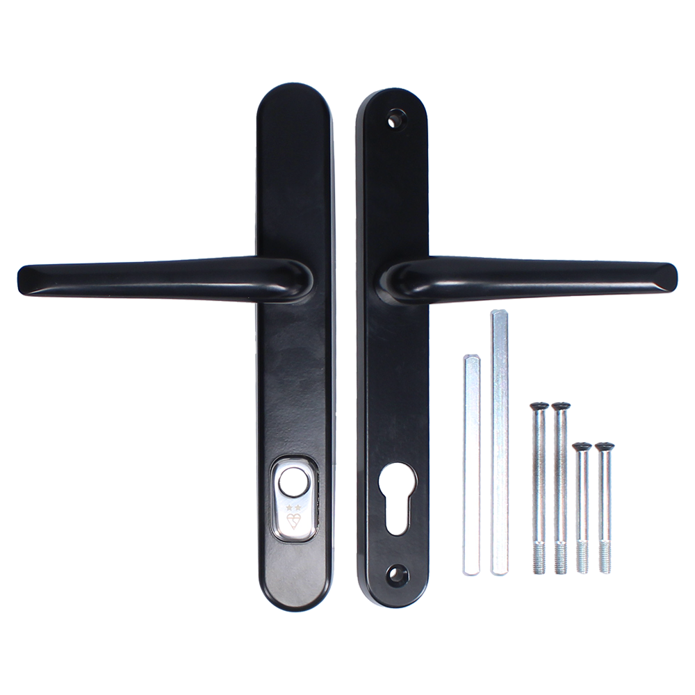 DYNAMIC TS007 2 Star Lever/Lever Security Door Handle - Black