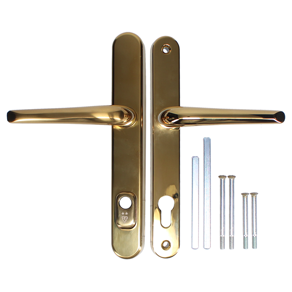 DYNAMIC TS007 2 Star Lever/Lever Security Door Handle - Dark Gold