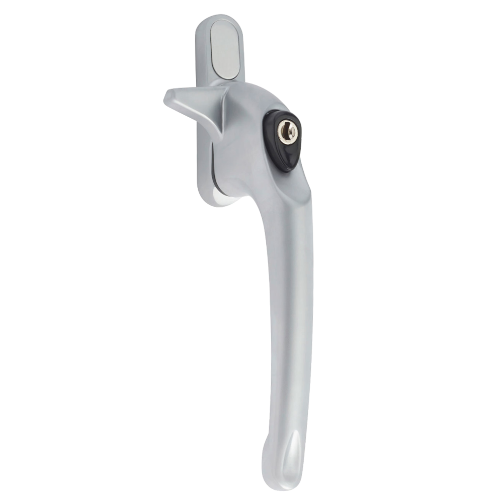 ERA Maxim Cockspur Locking Handle With 12mm Nose Height - RH Satin Chrome 12mm