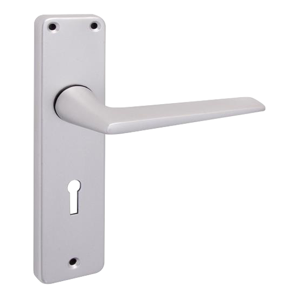 Anodised Silver Lever Lock