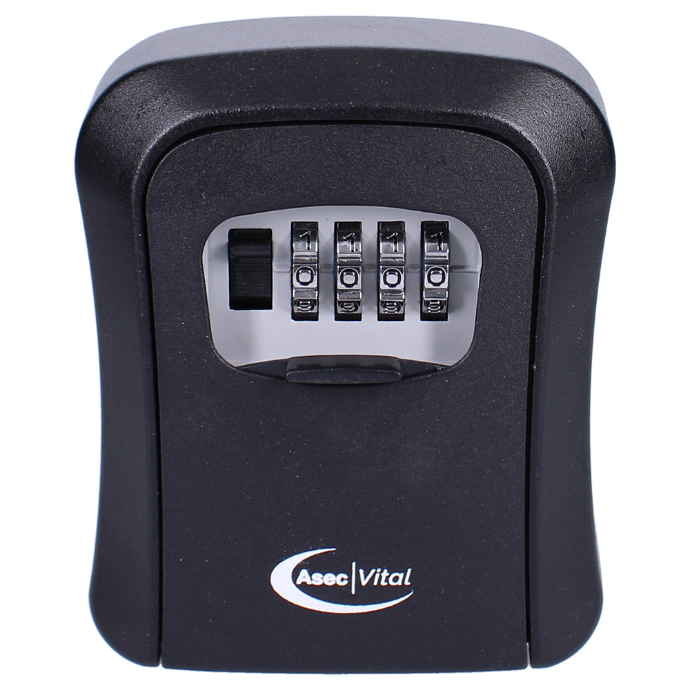 ASEC VITAL 4 Wheel Combination Key Safe Black