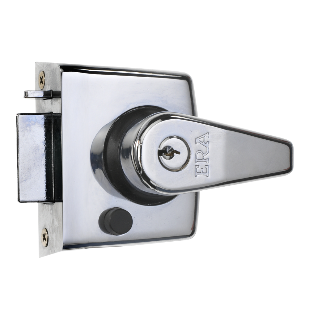 ERA 183 & 193 Deadlocking Nightlatch - 40mm SC With Satin Silver Cylinder Boxed