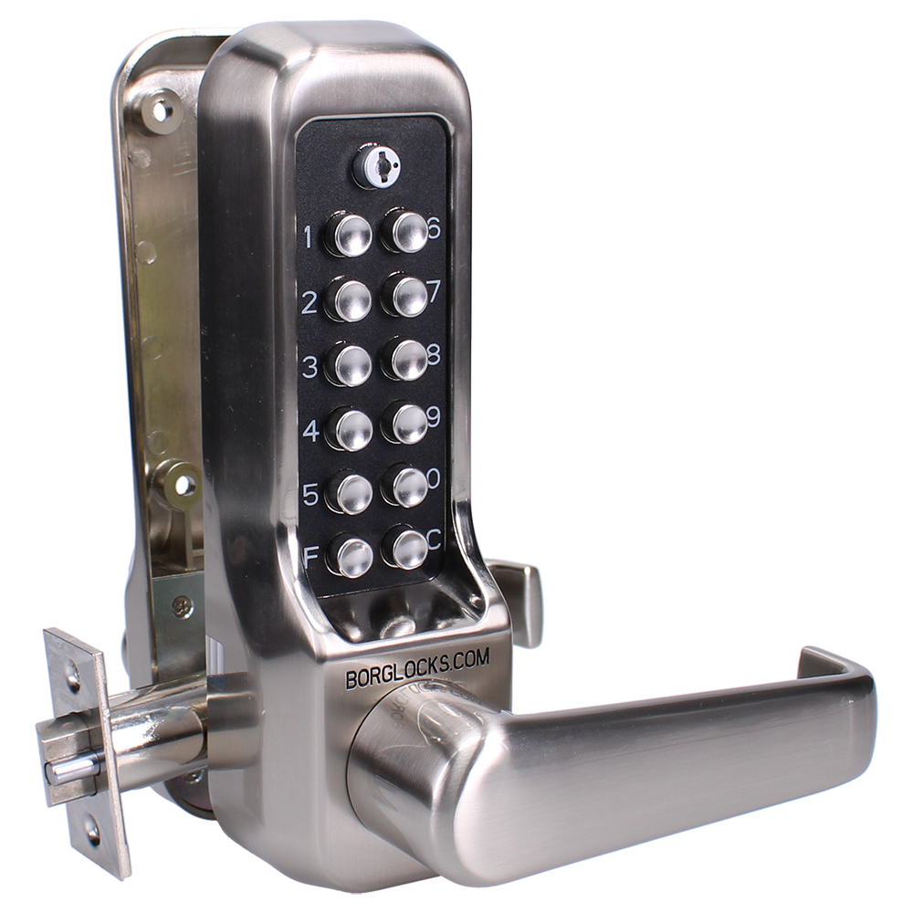 BORG BL7001 SS ECP Heavy Duty Easicode Pro Digital Lock With Lever Handle And 60mm Latch