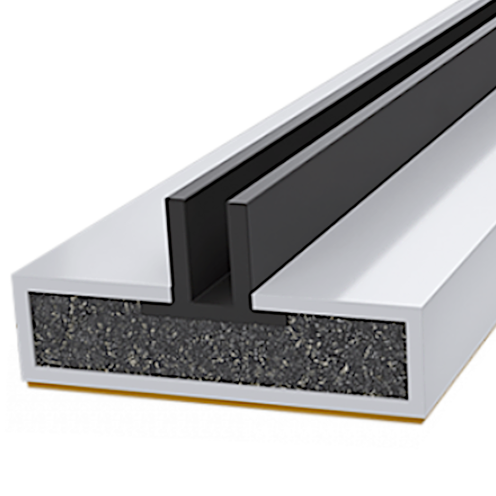 FIRESTOP Intumescent Strip 2.1m x 4mm Fire & Smoke Double Fin Seal - 20mm White (1 Hour) FS1633