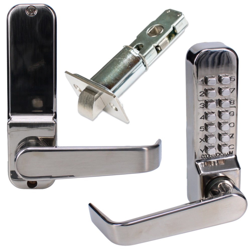 CODELOCKS CL0440 / CL0445 Stainless Steel Digital Gate Lock With Adjustable Latch - SS - CL0440 Without Passage Set