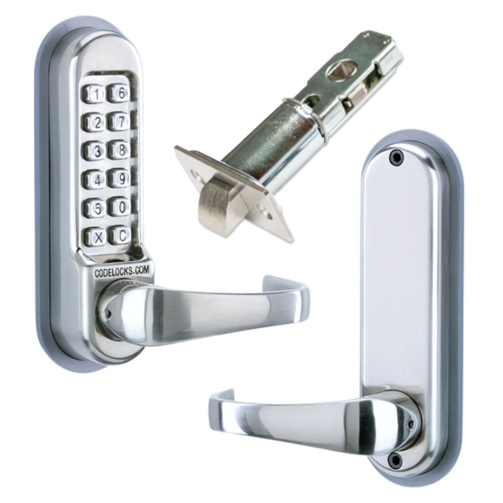 CODELOCKS CL0540 / CL0545 Stainless Steel Digital Gate Lock With Adjustable Latch - SS - CL0540 Without Passage Set