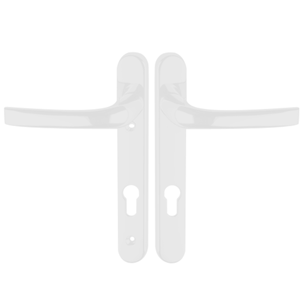 ASEC 92 Lever/Lever UPVC Furniture - 220mm Backplate