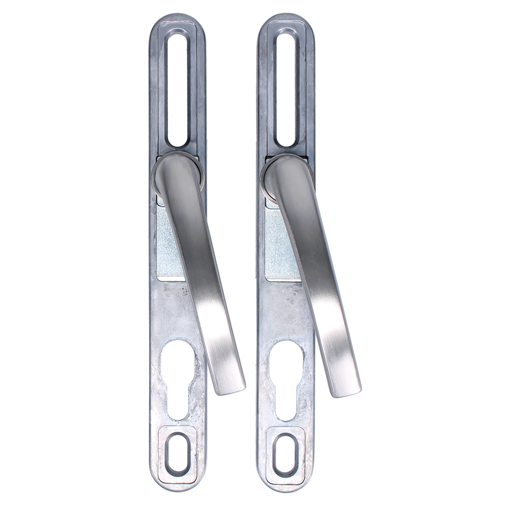 WINLOCK Universal Repair Handle Frame Set With Adjustable 62mm-92mm Centres - Brushed Chrome