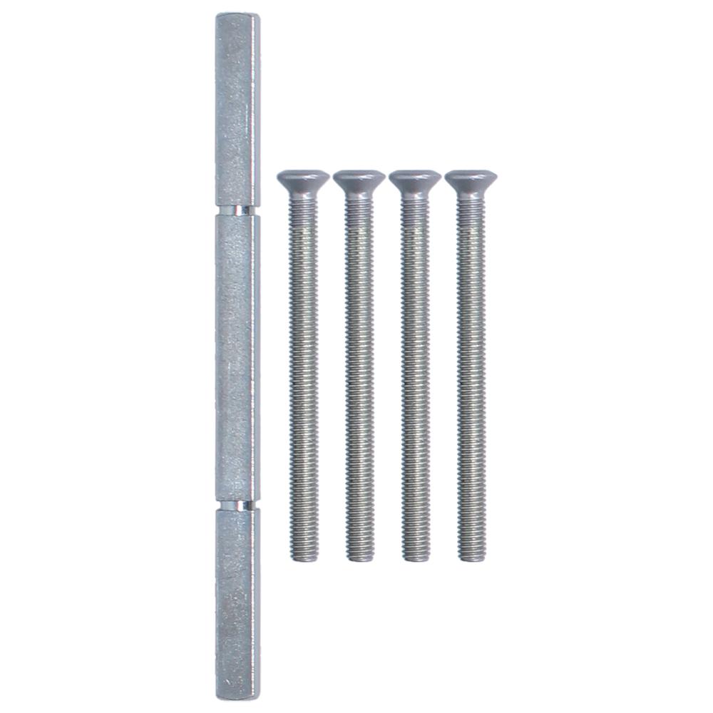 NORDAN NTech Villa Balcony Door Fixing Pack 140mm Spindle & Screws - Silver Screws Included (0401362)