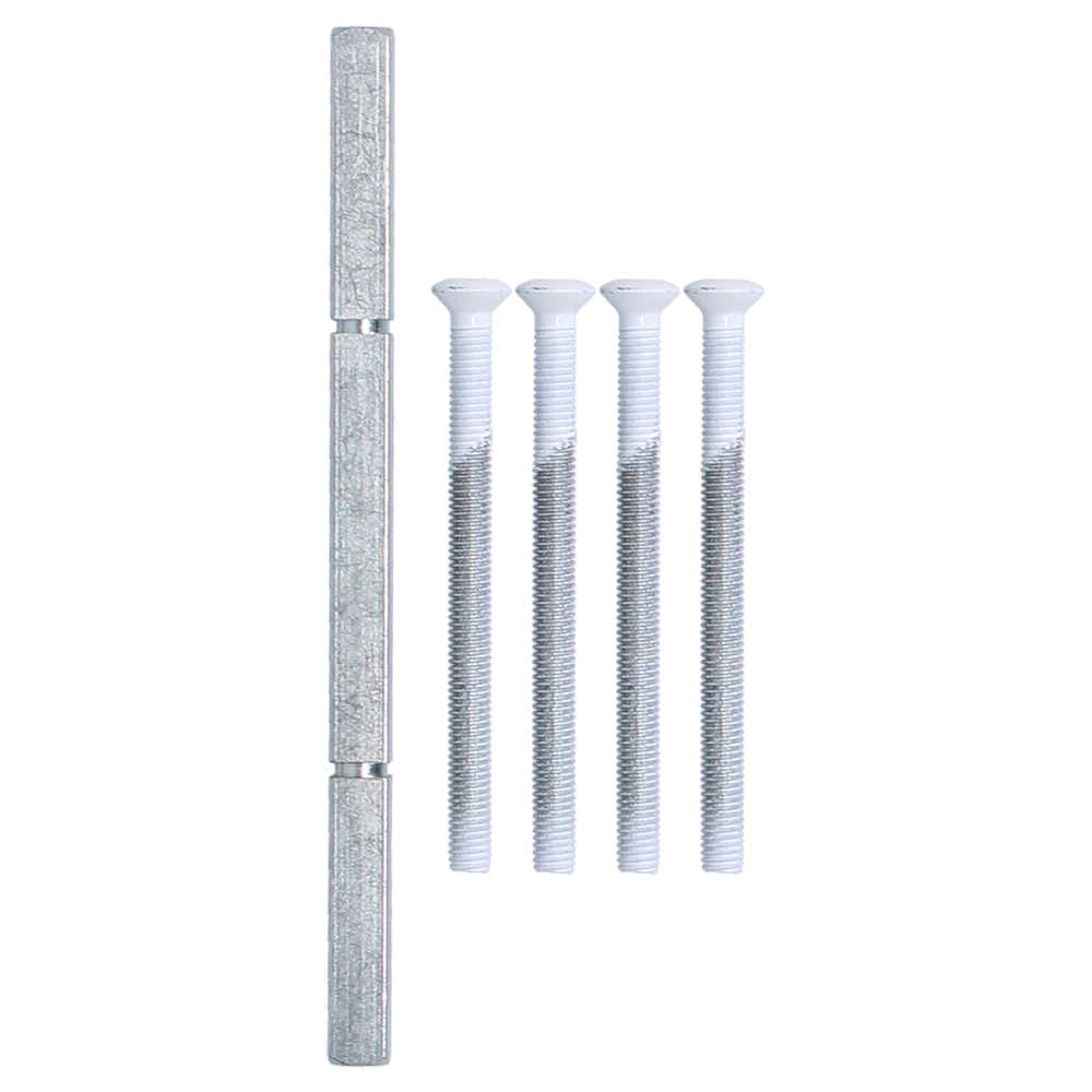 NORDAN NTech Villa Balcony Door Fixing Pack 140mm Spindle & Screws - White Screws Included (0403722)