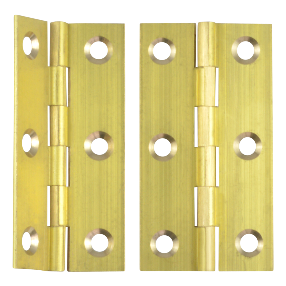 ASEC Solid Drawn Brass Butt Hinge Self Colour (Pair)