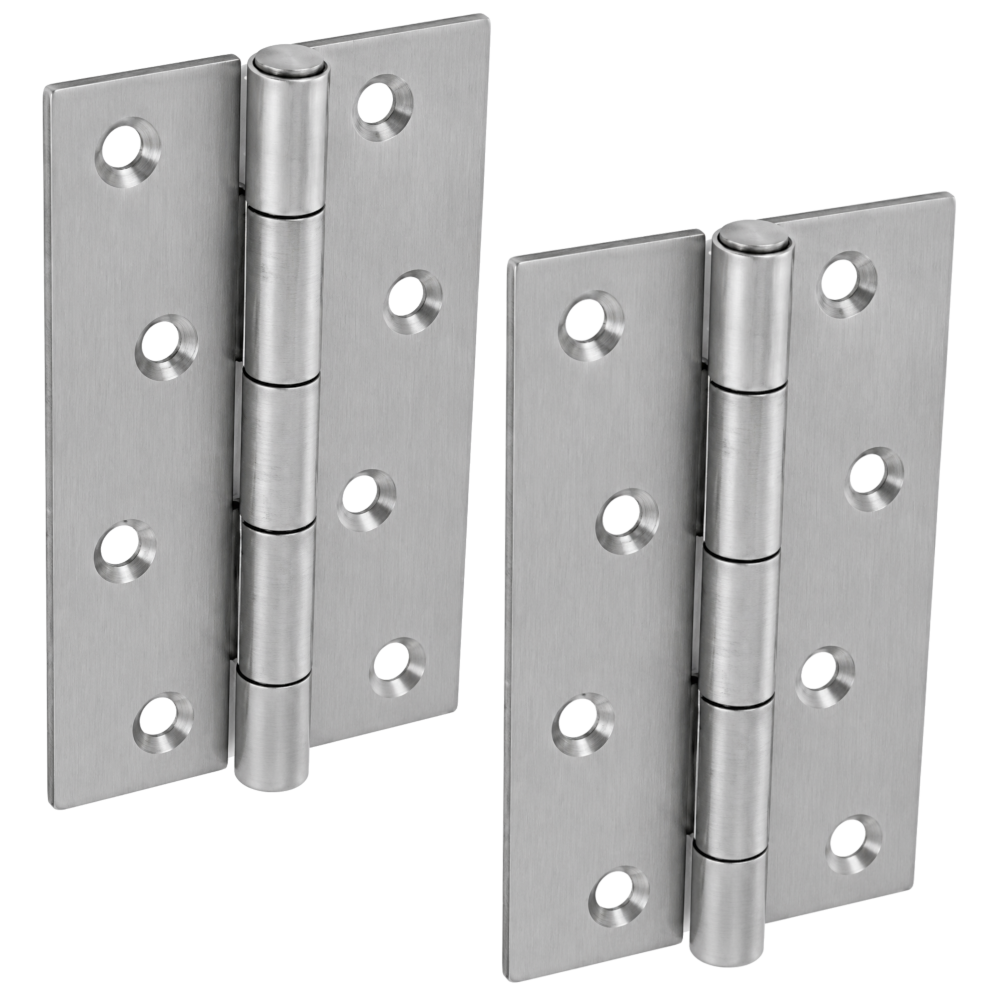 ASEC 5050 Narrow Butt Hinge Fixed Pin Self Colour (Pair)