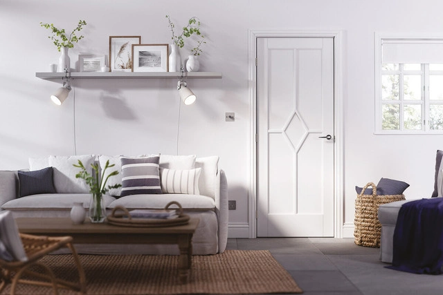 Internal doors are made of various materials and are available with different finishes so there’s likely to be several that will suit your colour scheme and budget. 
