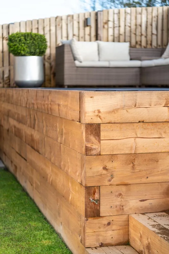 Garden sleepers are multi-functional, and can be used for a wide range of landscaping projects.