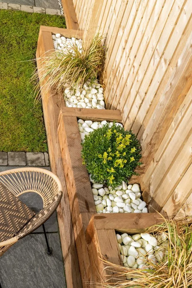 Raised beds and decorative aggregates are a perfect way to improve your garden.
