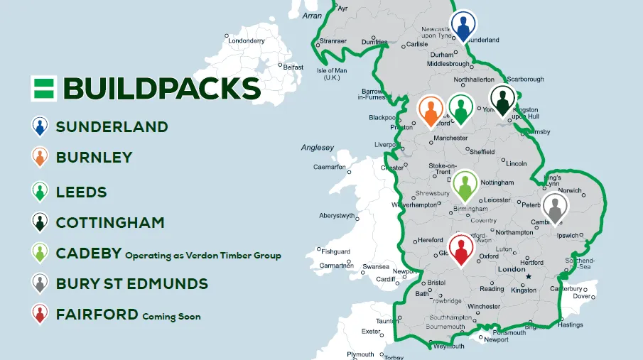 The growing 1st and 2nd fix build pack division delivers an end-to-end solution for construction across the UK. The growing 1st and 2nd fix build pack division delivers an end-to-end solution for construction across the UK.