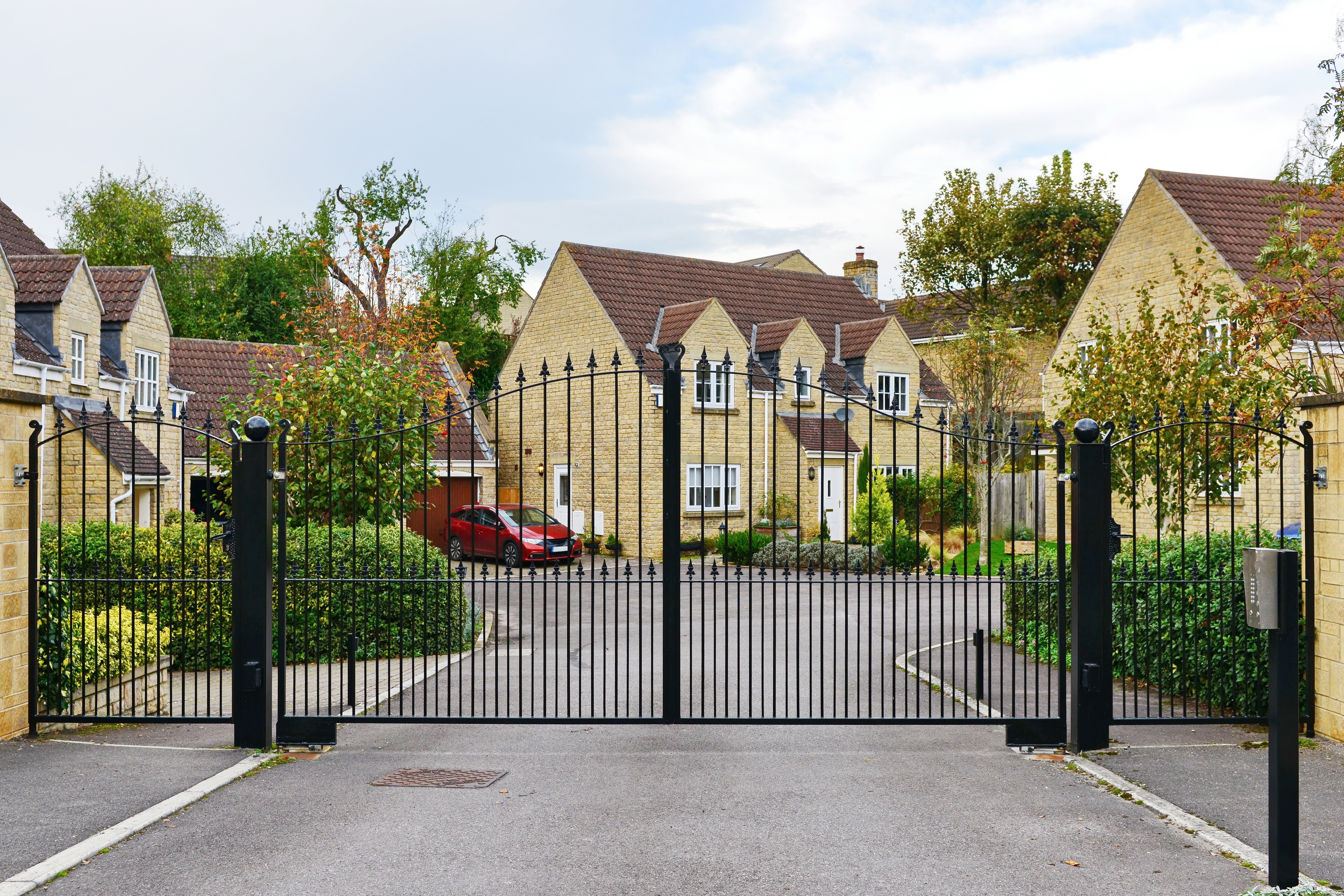 Matching gates and sliding panels can blend seamlessly with your garden boundary.