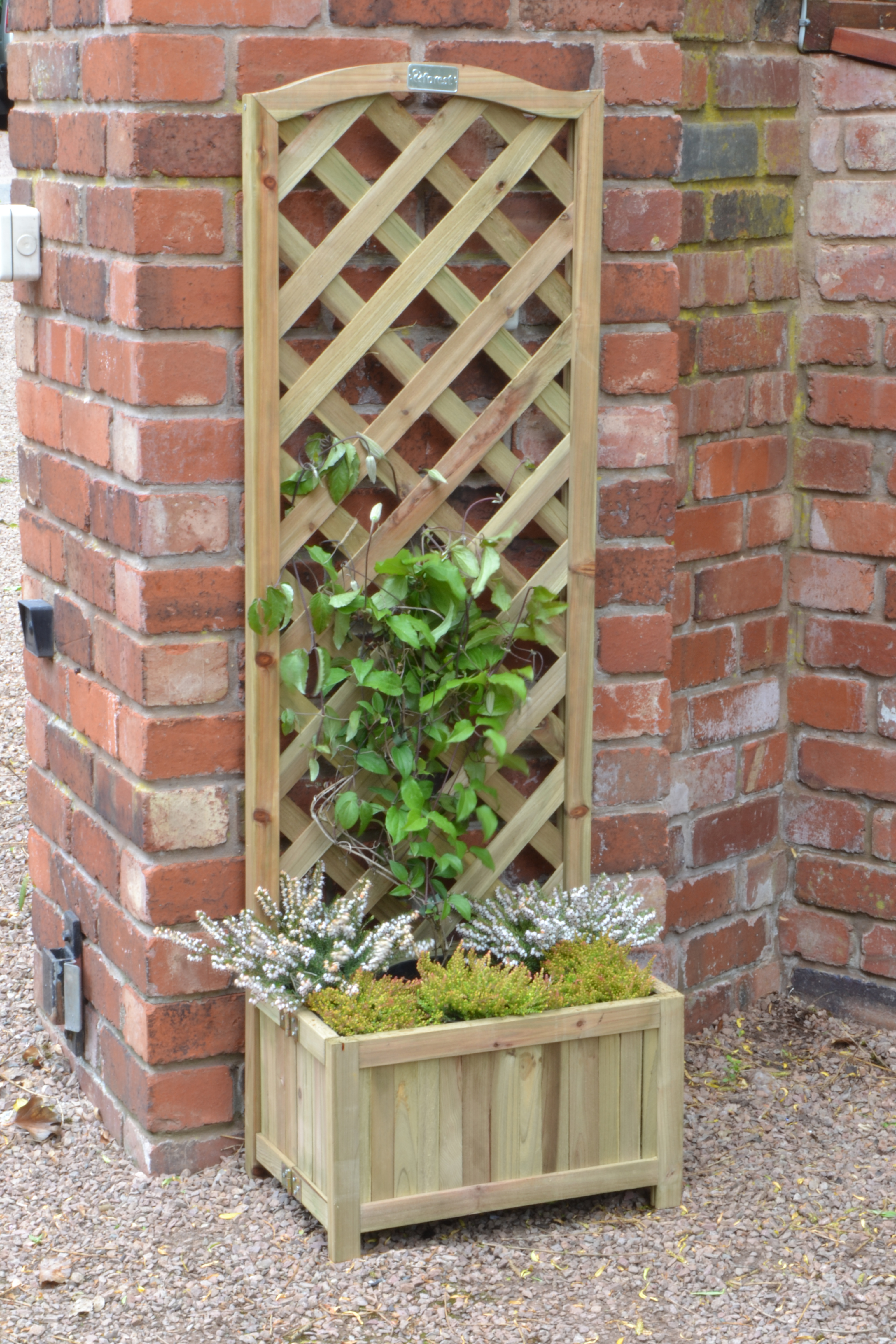 A trellis can work well on patios or terraces - especially as part of a pergola or arbour.