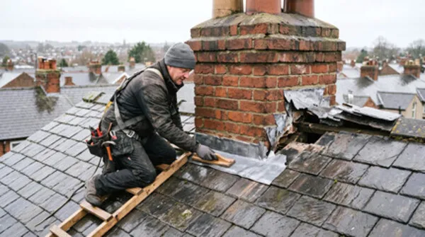 Roof flashing is a thin, weather-resistant material installed at roof junctions. Roof flashing is a thin, weather-resistant material installed at roof junctions.