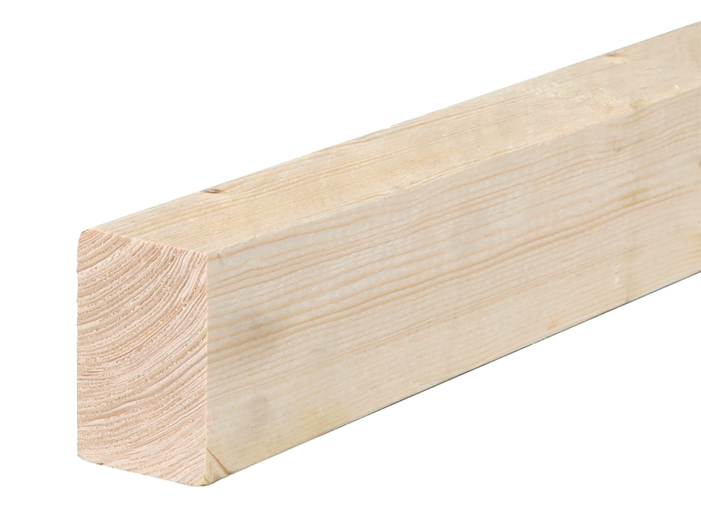 CLS Timber panels stacked up in a pile. A wide range of CLS timber sizes available to order at Howarth.