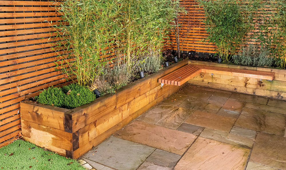 Elevate your garden's comfort and style with raised garden sleepers, perfect for crafting sturdy and inviting seating and benches for relaxation and gatherings.