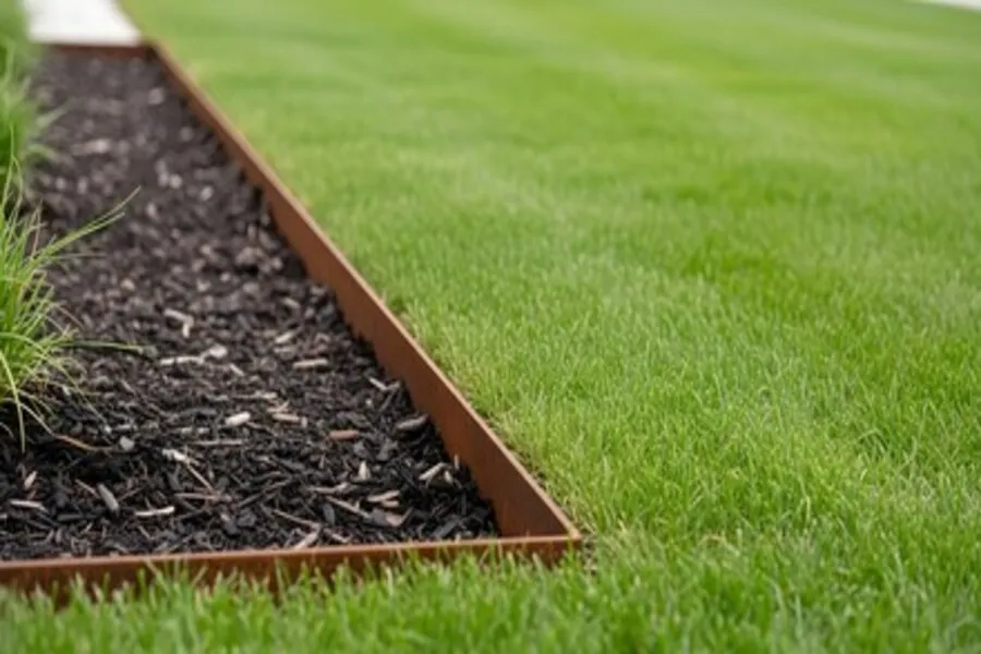 Timber edging is relatively easy to install alongside your planters.
