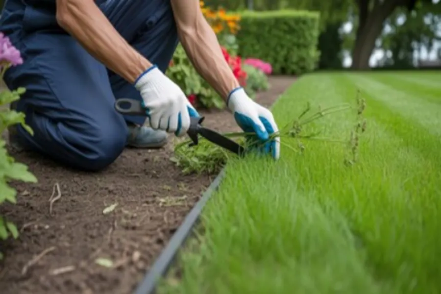 Plants can be used to line beds and pathways in your garden.
