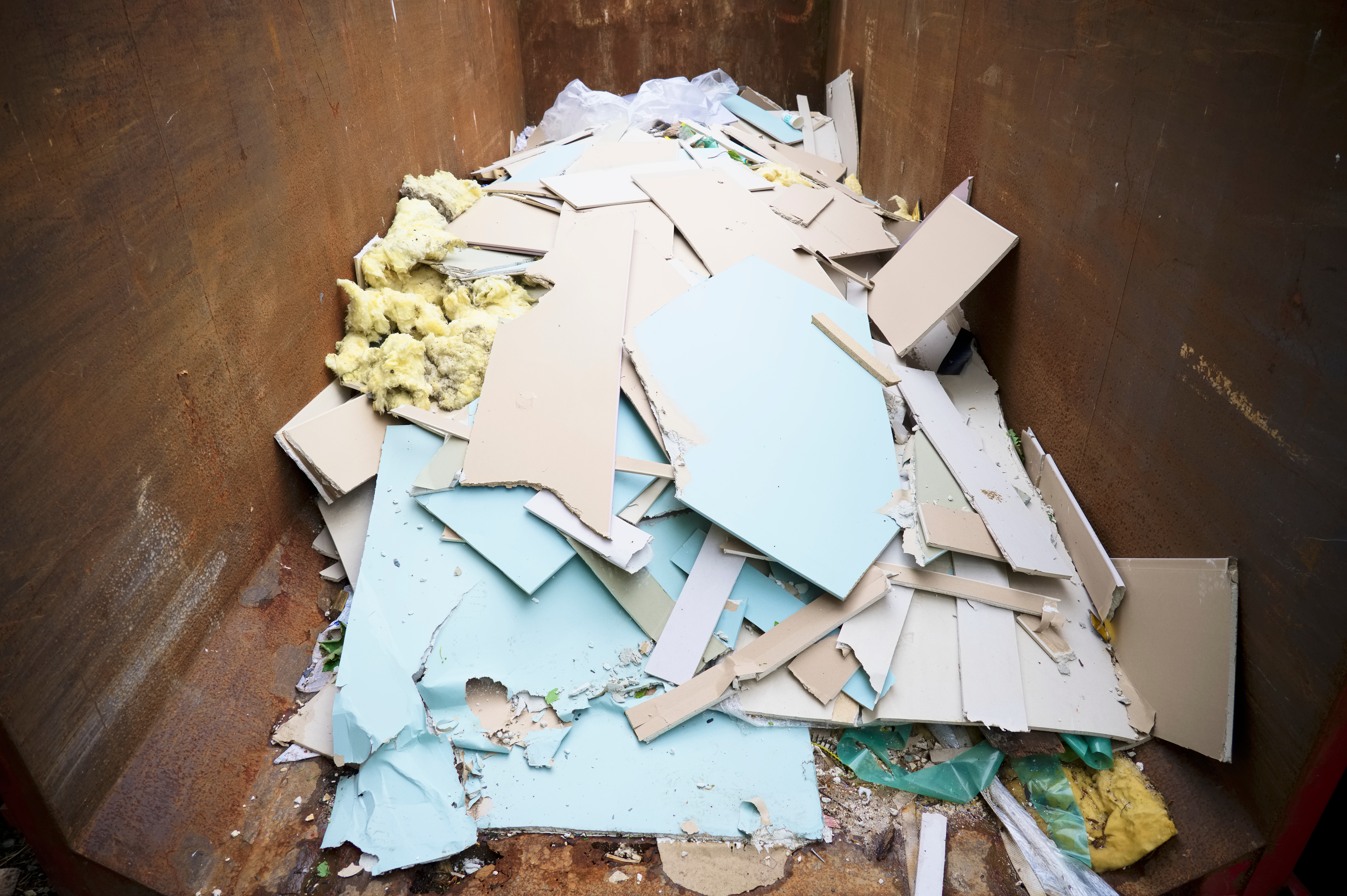 Once the plasterboard has been removed, dispose of it in an enviornmentally-friendly way.