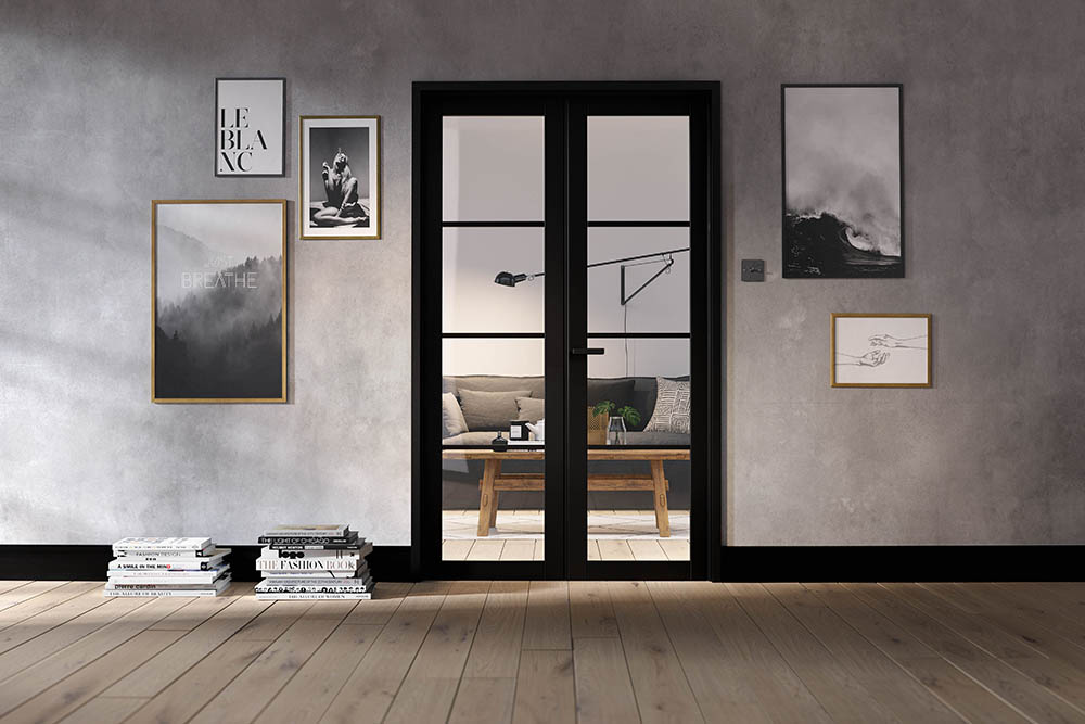 Back interior doors absorb light more than any other colour of door, so you will need to take lighting into account in your interior space. 