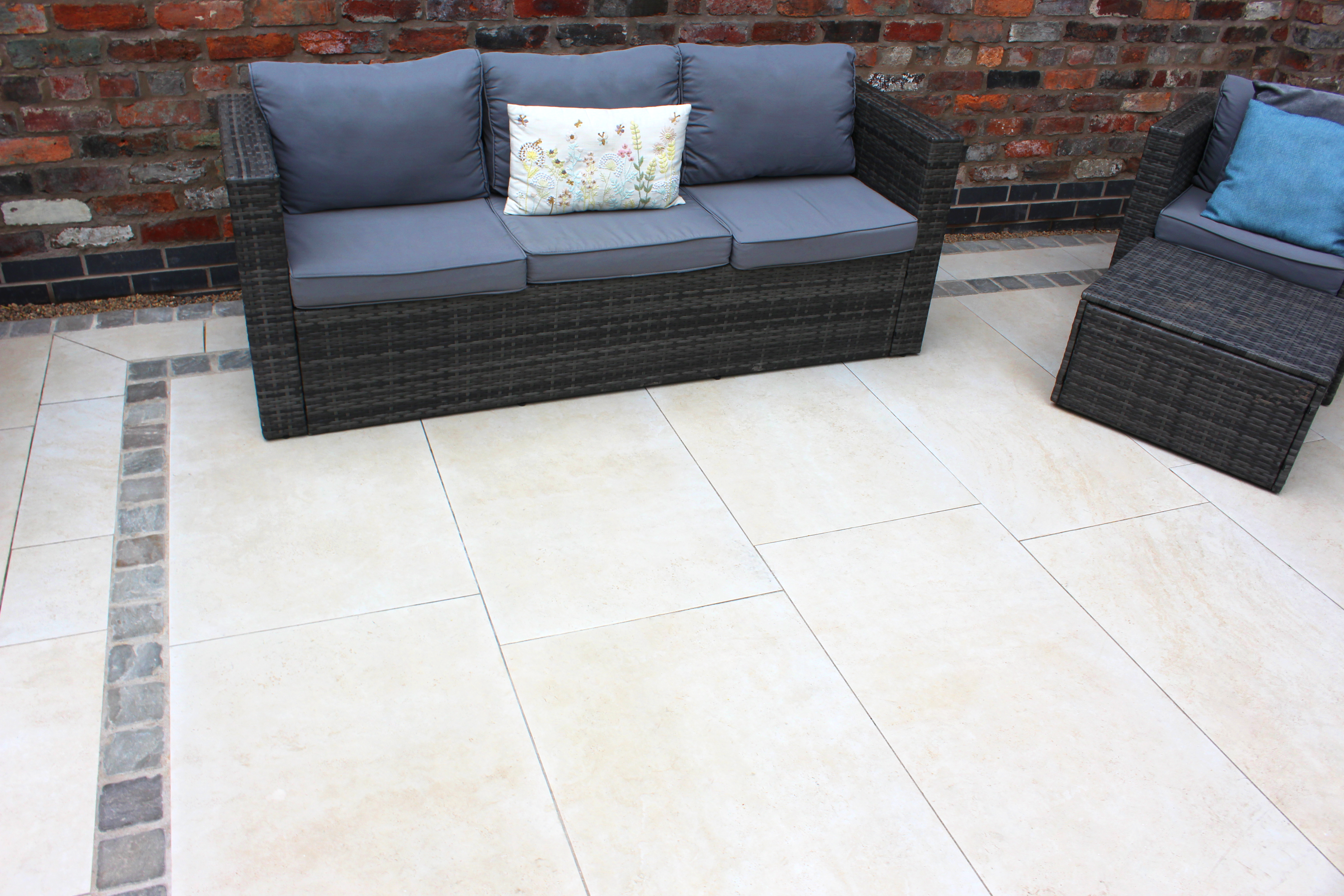 Natural stone paving is available in a wide range of types, colours, shapes and sizes.