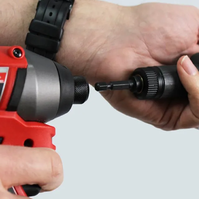 A camo marksman edge being used to insert screws