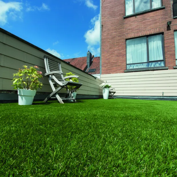 If you have noticed that your artificial grass is looking slightly limp, don’t panic! Simply take a stiff brush and carefully stimulate the pile to encourage it to look fresher and ‘perkier.’ 