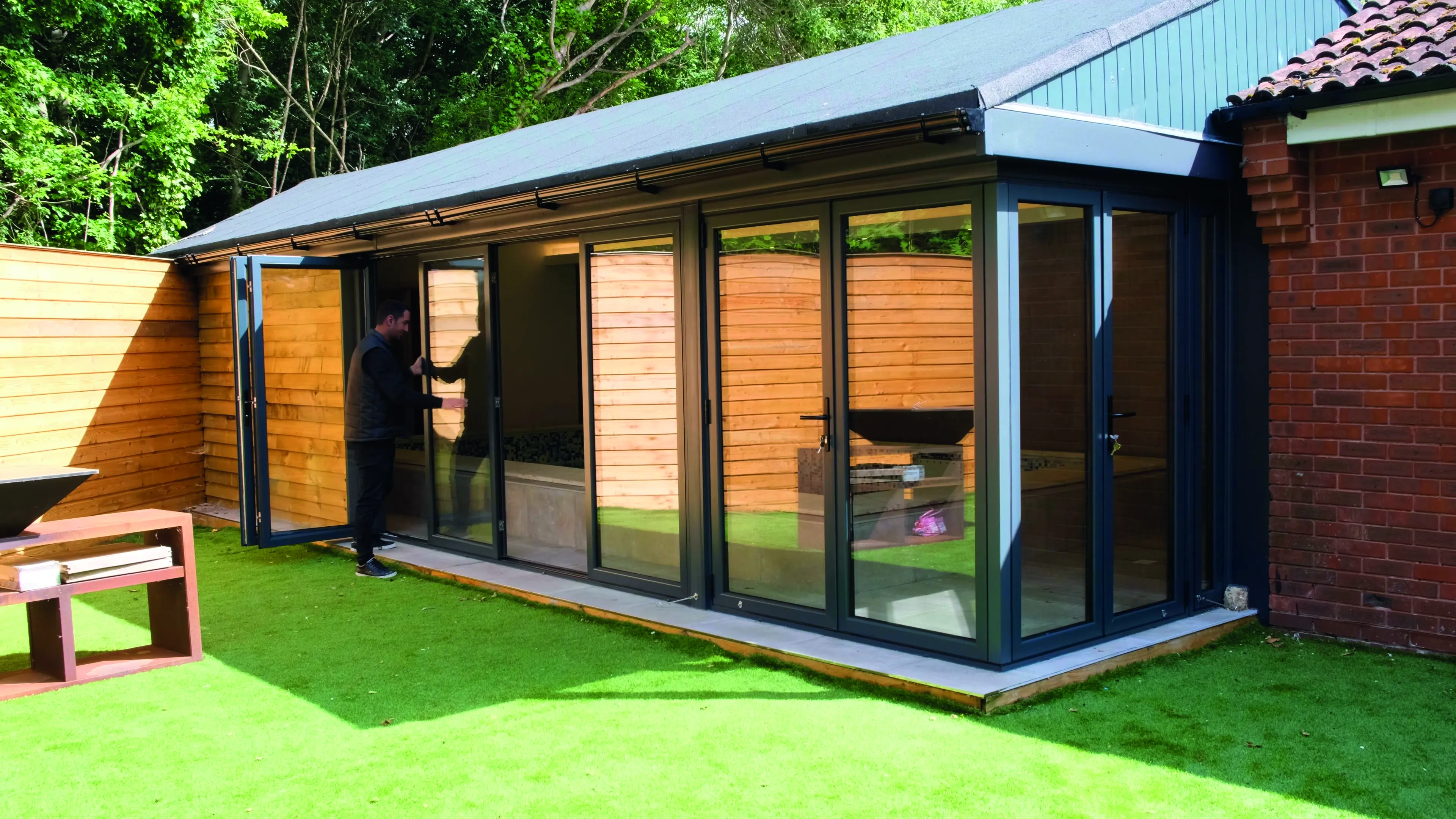 Quickslide also offers Bi-Fold doors, which are considered a premium choice and really bring a 'wow' factor to peoples homes.