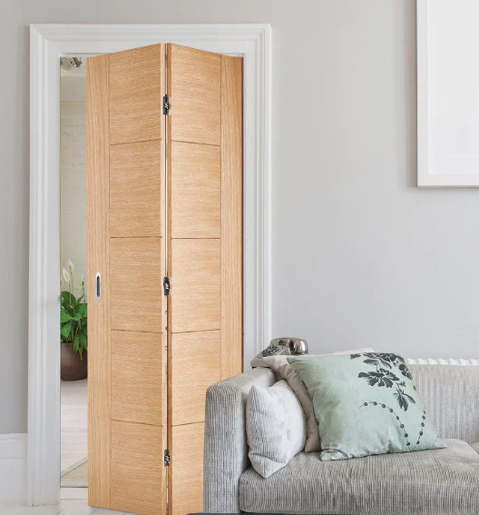 LPD Door Vancouver in Oak colour in white room