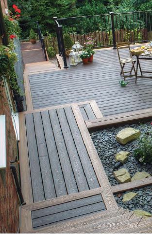 Garden decking ideas consisting of pergola decking and hot tub decking, including composite decking and timber. 