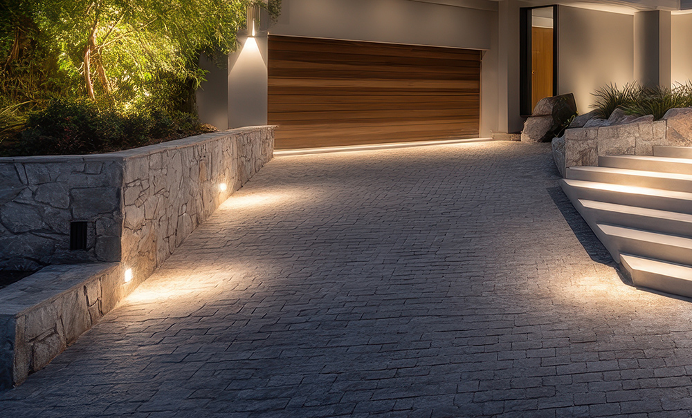 Block paving and block borders are often used for driveways, paths and terraces which you might wish to enjoy or navigate at night.