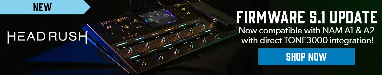 HeadRush Firmware Update with NAM & TONE3000 Compatibility - Andertons Music Co.