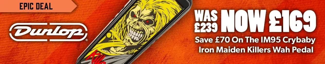 Dunlop Iron Maiden Killers Wah Pedal Was £239, now £169 - £70 off!