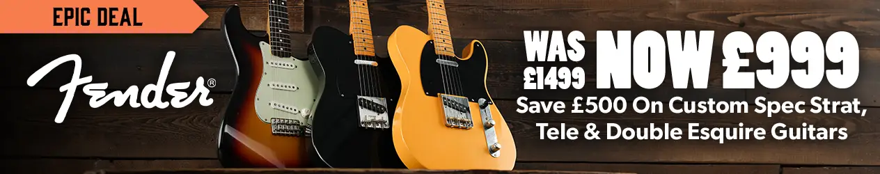£500 off Fender FSR Road Worn / Save on exclusive Custom Spec Strat, Tele & Double Esquire, now £999 - Andertons Music Co.