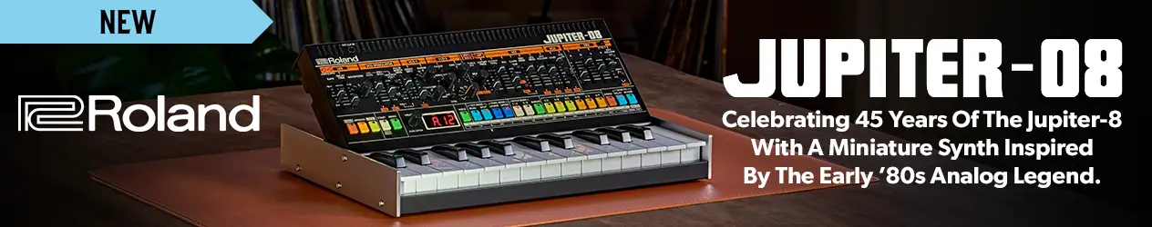 Roland Jupiter-08 Boutique Virtual Analogue Synthesizer - Order Now From Andertons Music Co!